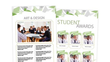 Clean & Green yearbook template