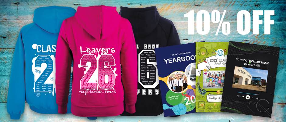 School yearbooks leavers hoodies offer